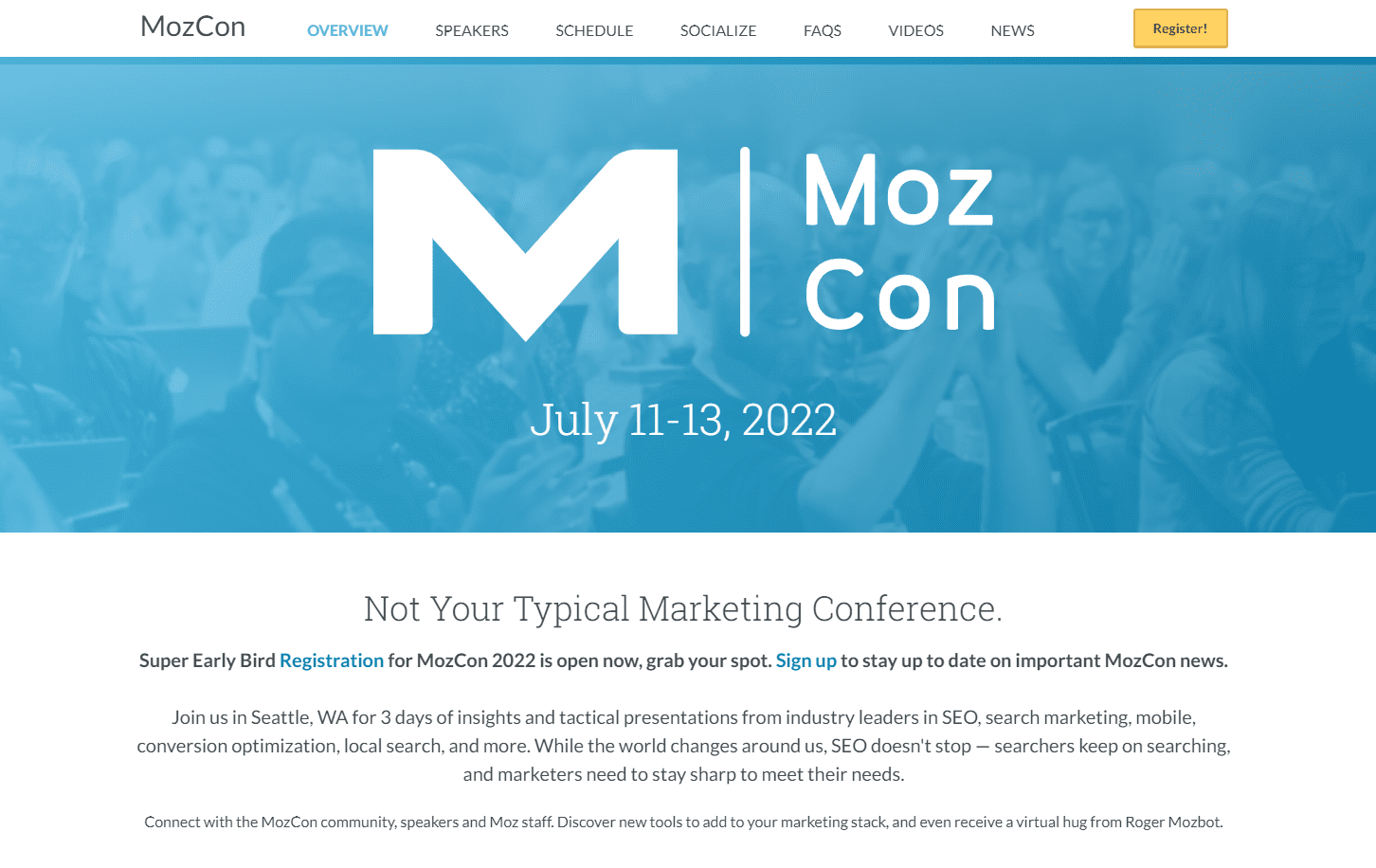MozCon - Content Marketing Conference 2022