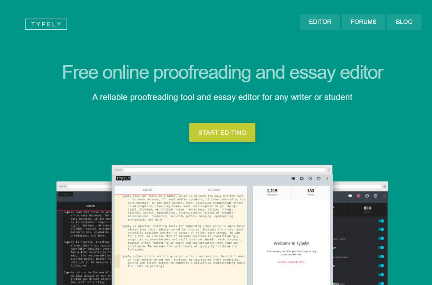 Typely - grammar checker online