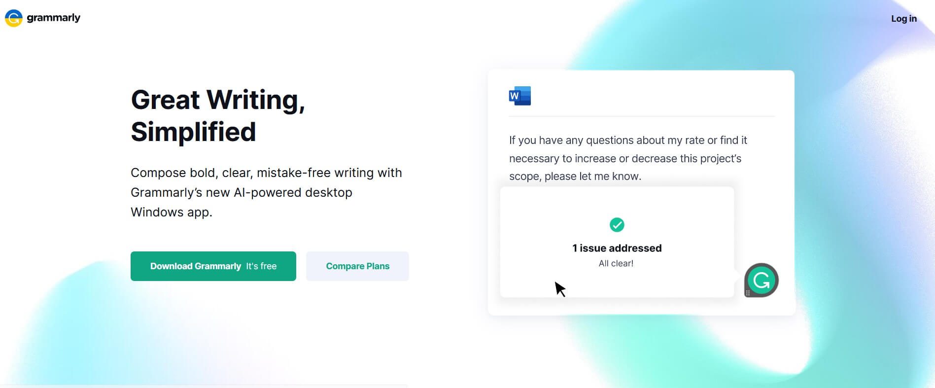 Grammar checker tool - Grammarly