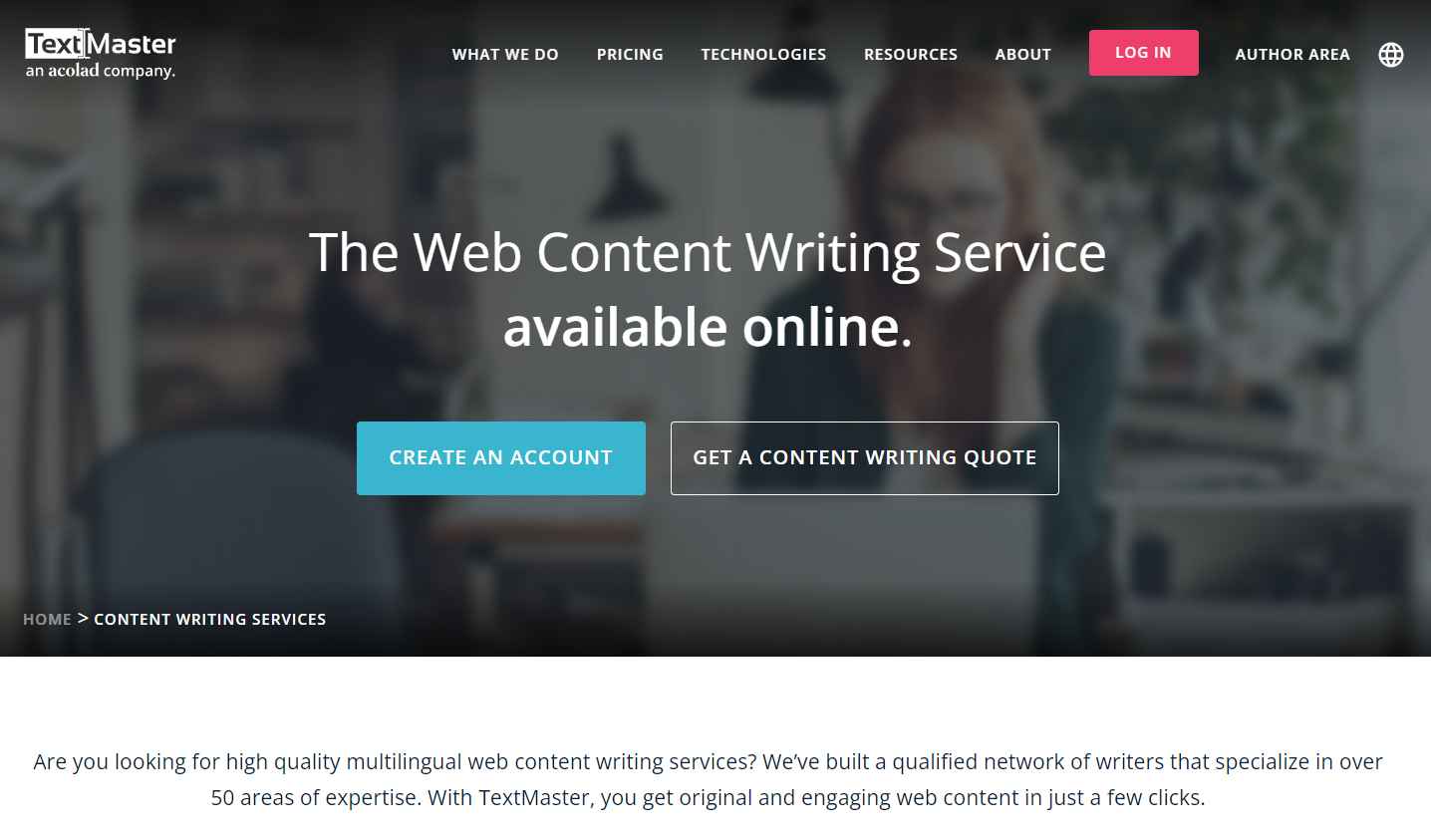Best content writing service - TextMaster