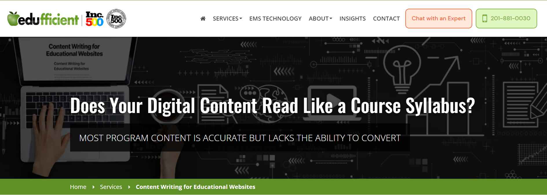 Best content writing services - Edufficient