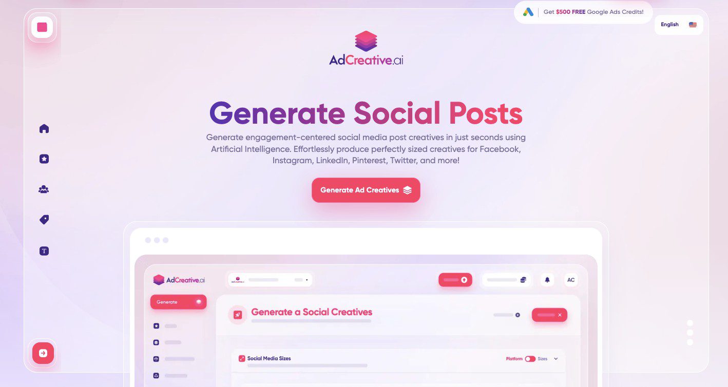 AdCreative Social Post Creatives Generator