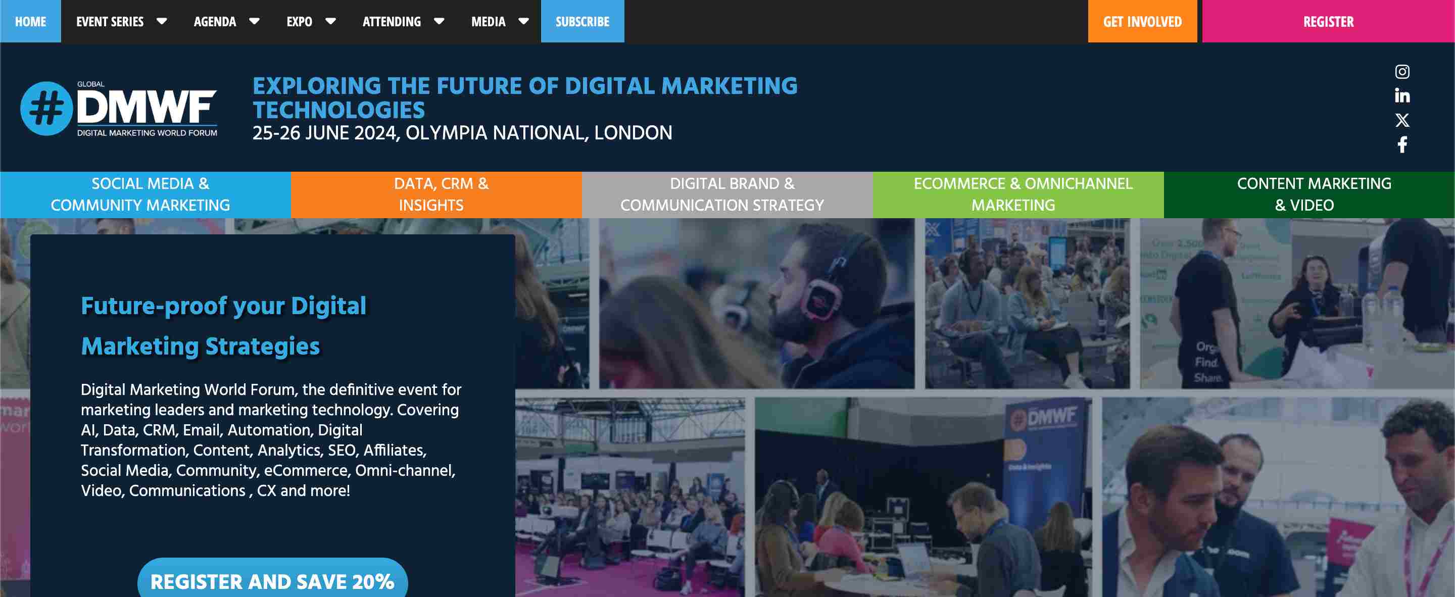 digital marketing conferences - Digital Marketing World Forum (DMWF)