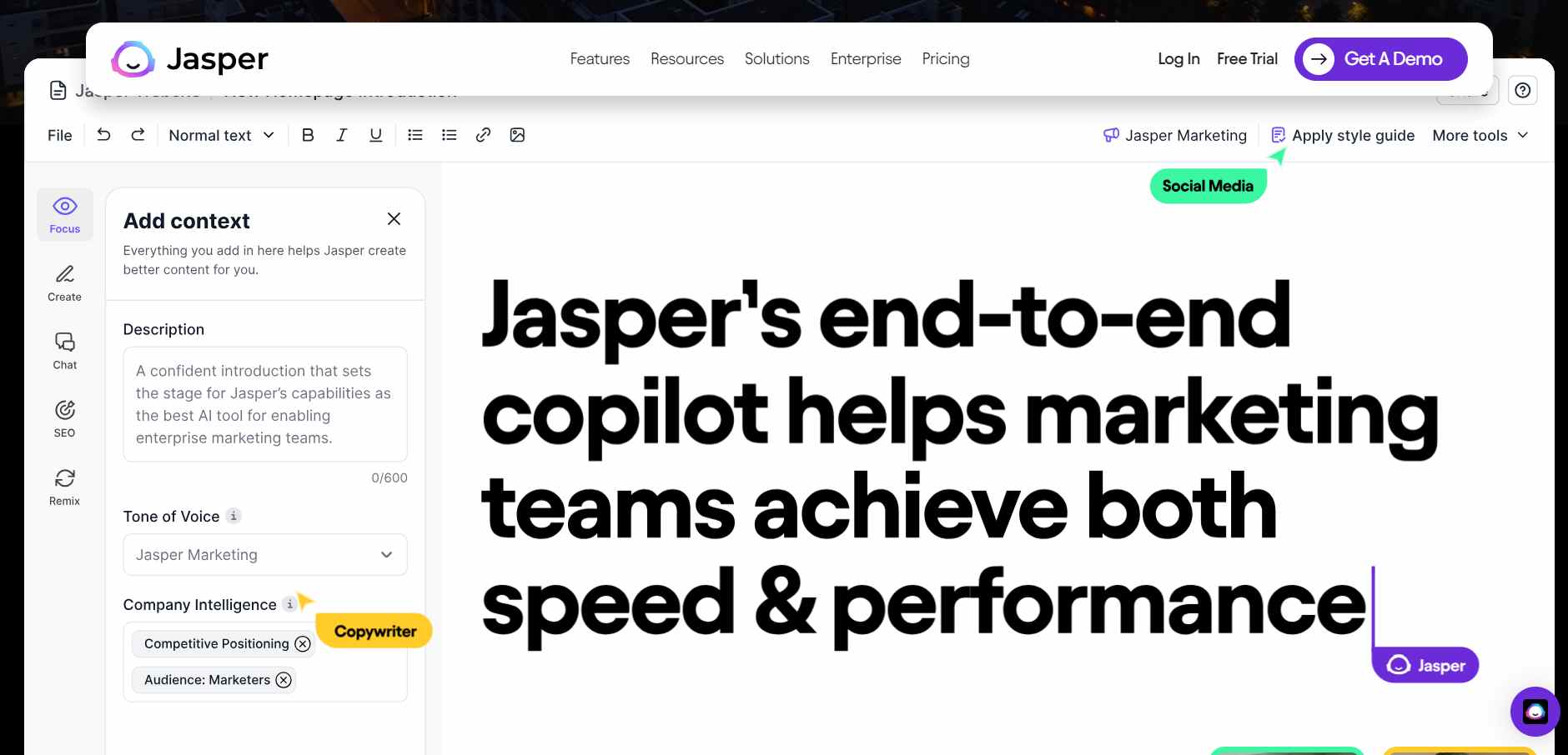 Word AI alternatives - Jasper