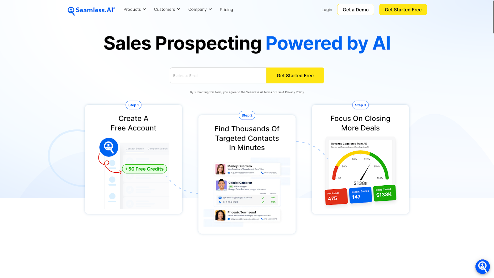 AI social media sales prospecting - Seamless AI