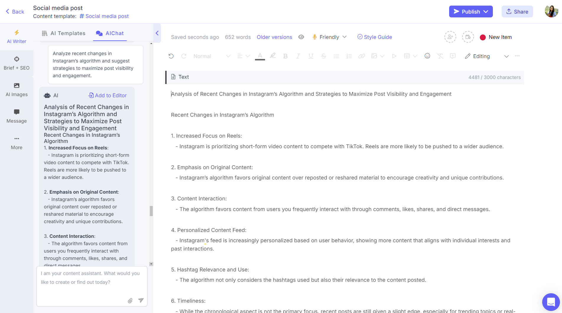 ChatGPT prompts for social media managers - trend analytics