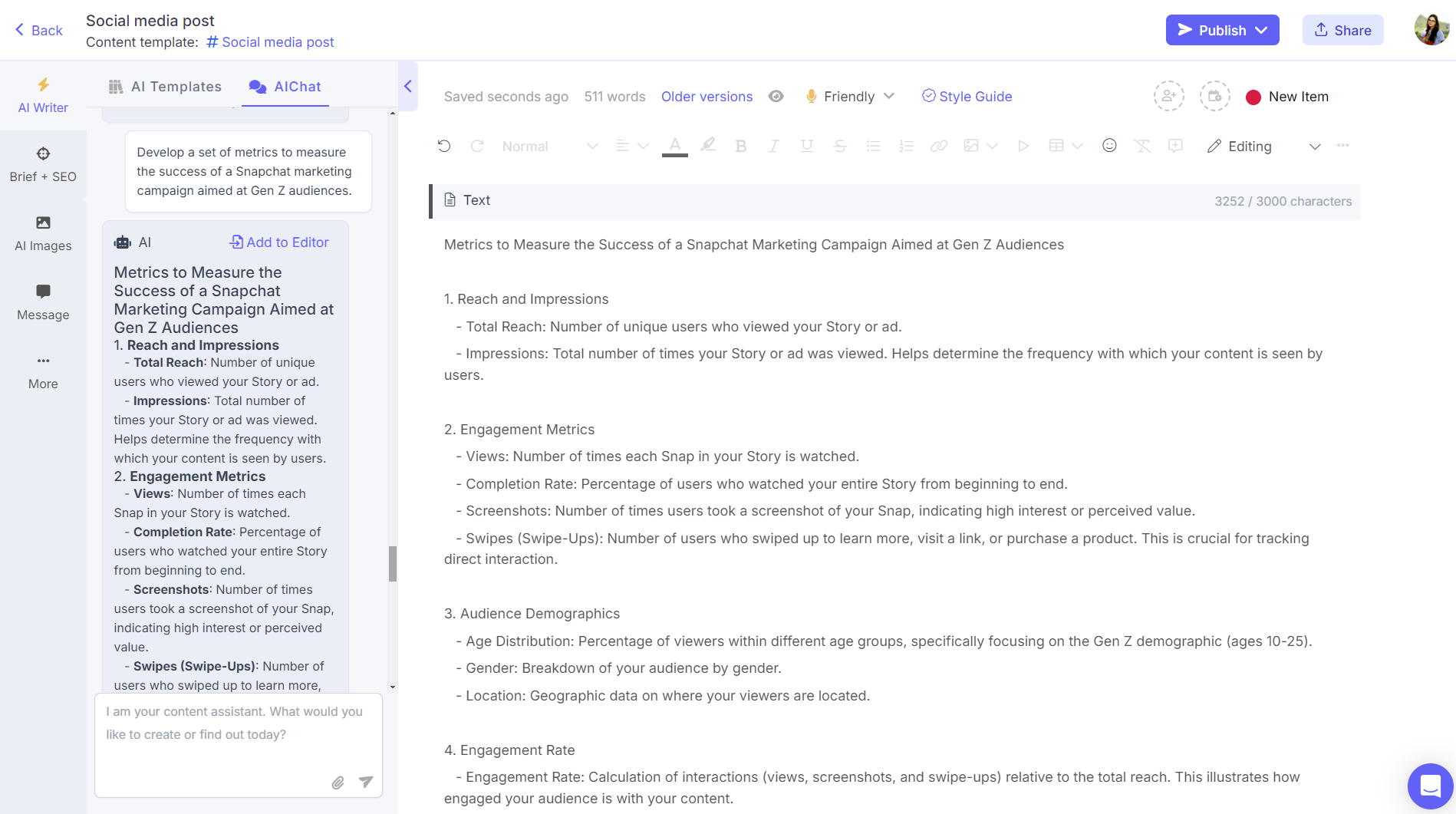 ChatGPT prompts for social media managers - analytics and reporting