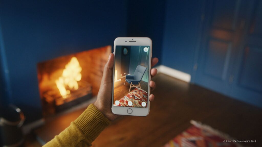 IKEA place app using AR in marketing