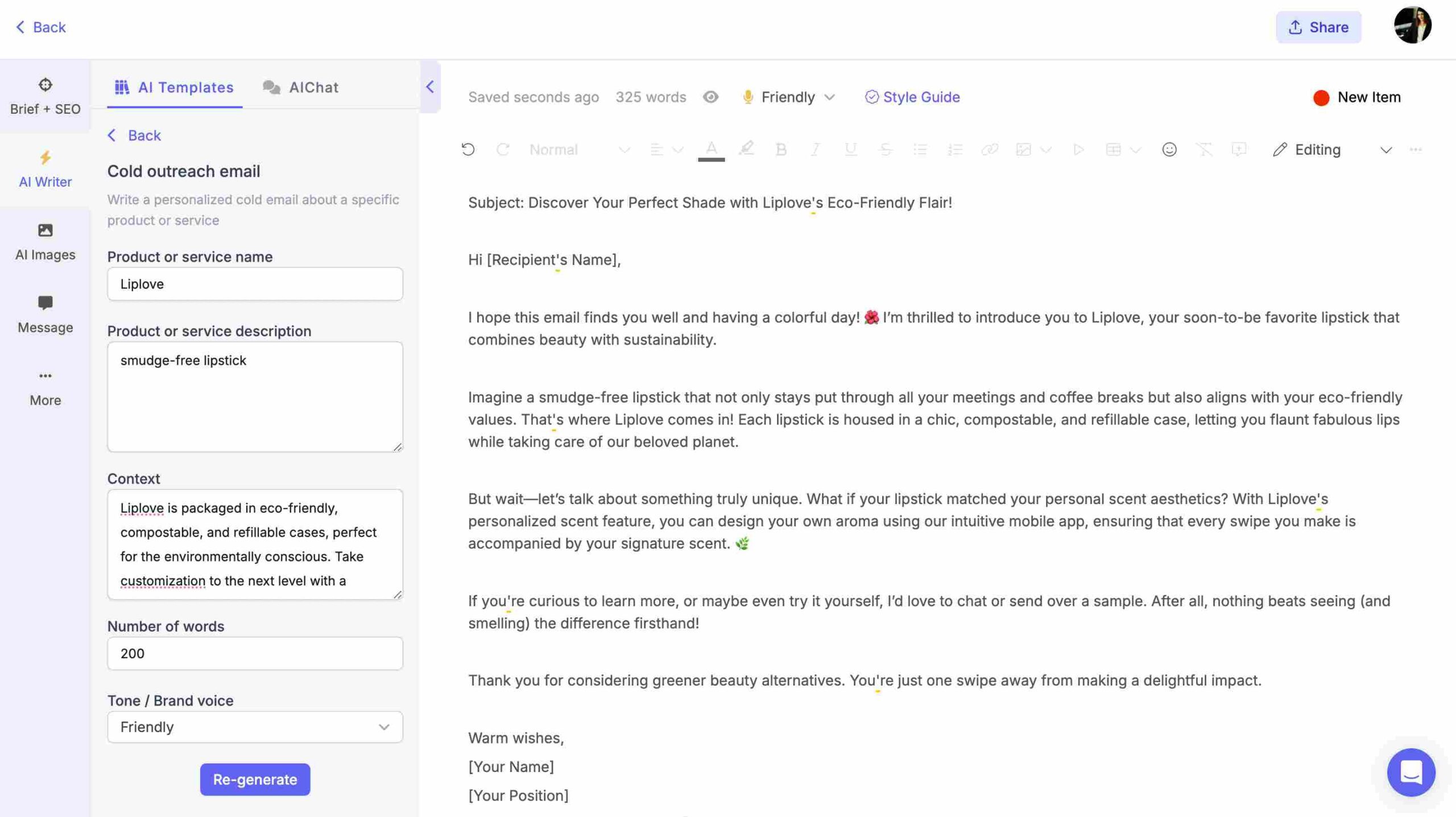 AI email writer