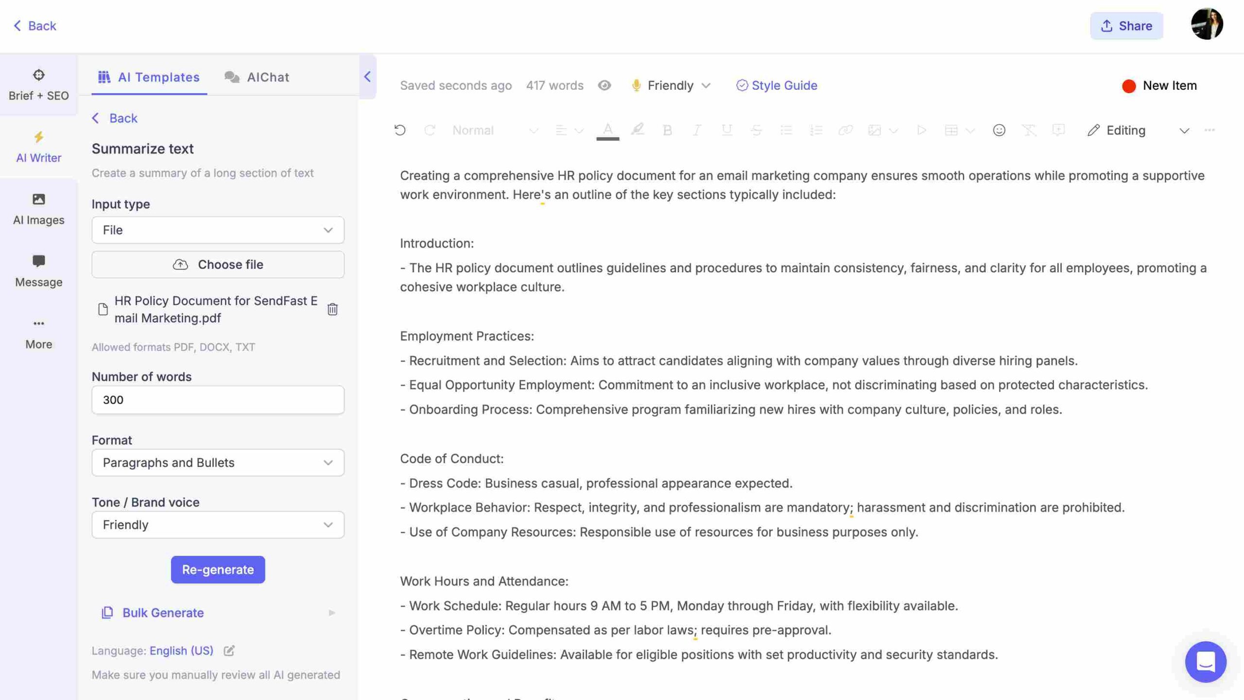 Generative AI Use Cases for internal communication content