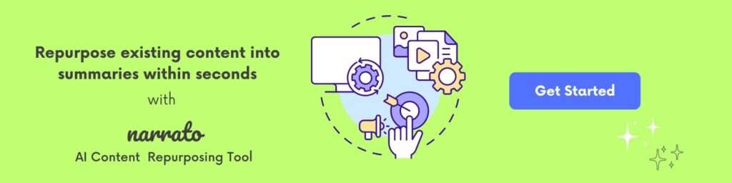 Narrato AI content repurposing tool
