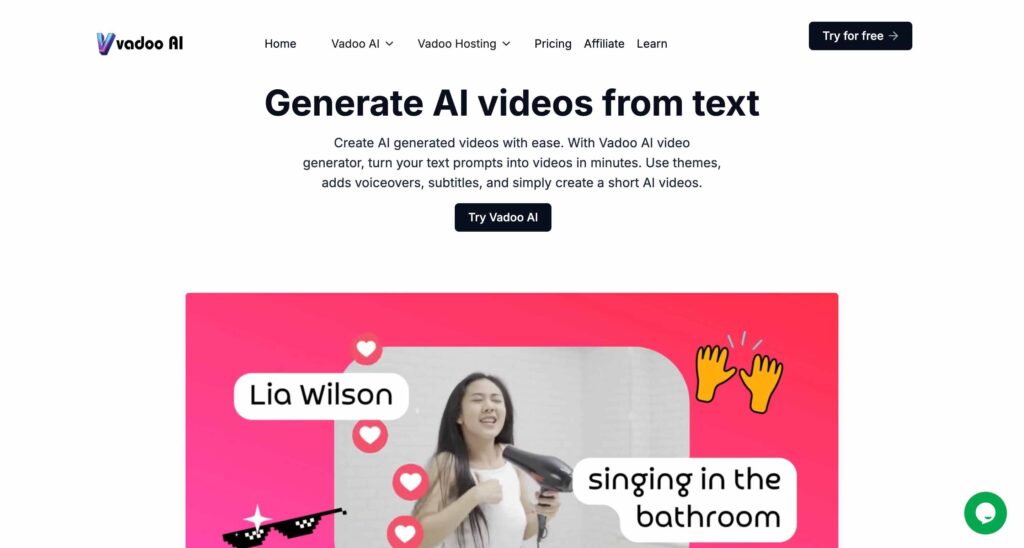 Vadoo - AI Video Generator