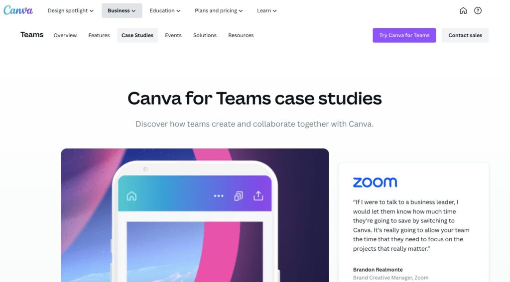 Canva marketing strategy- case studies