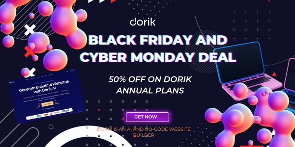 Cyber Monday & Black Friday SaaS deal 2024 from Dorik