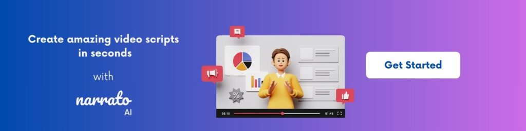 Narrato AI video script generator