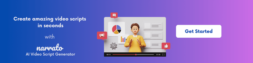 Narrato AI video script generator