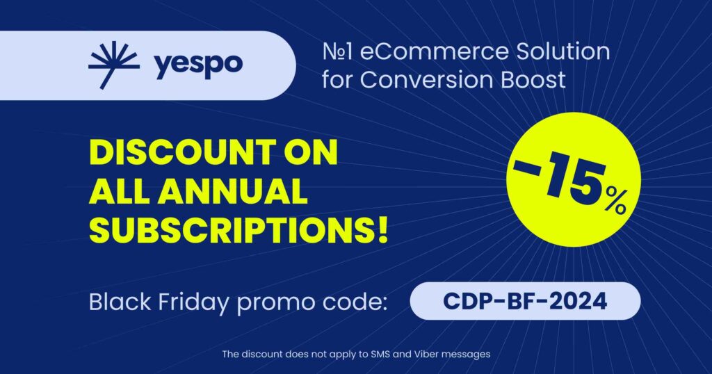 Cyber Monday + Black Friday SaaS deal 2024 from Yespo