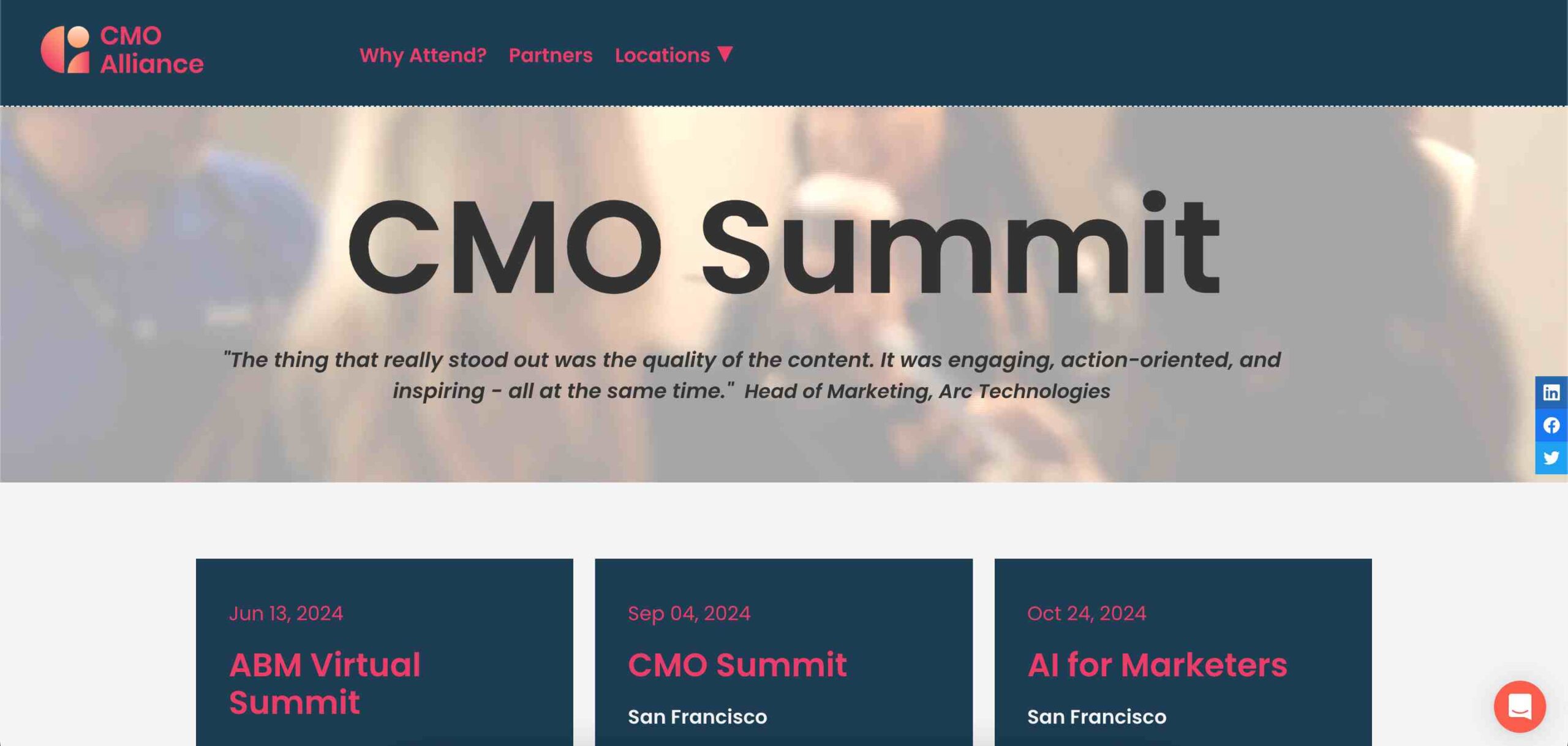 Chief Marketing Officer Summit