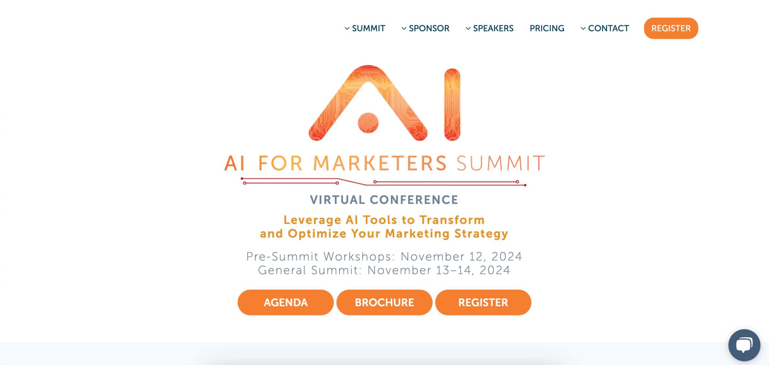 digital marketing conferences - AI for markters summit