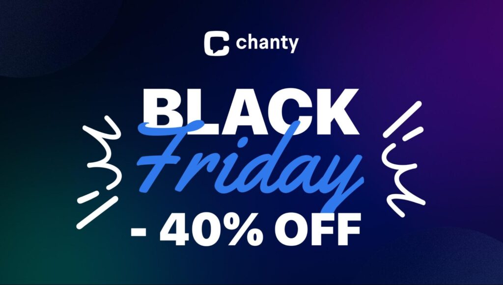 Cyber Monday & Black Friday SaaS deal 2024 from Chanty