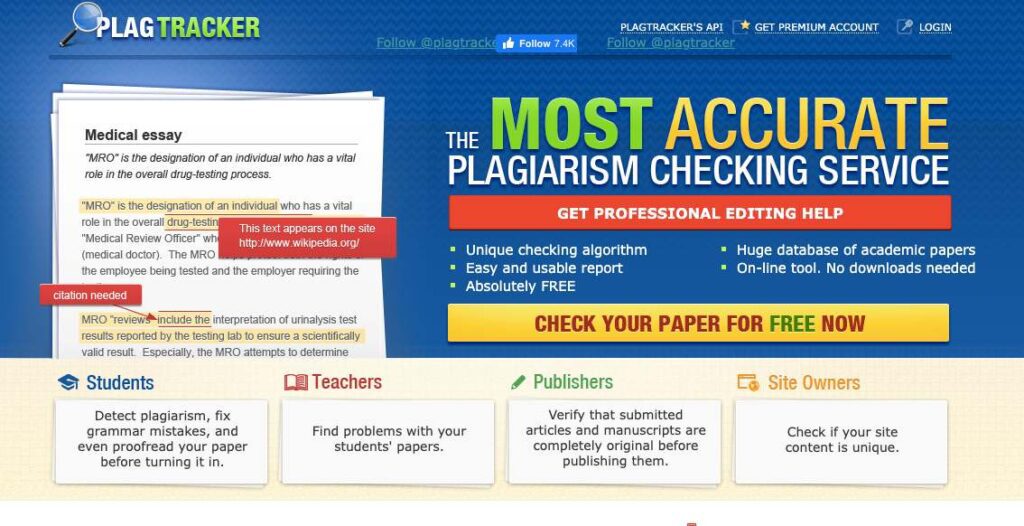 Content Writing Tools for SEO - Plag Tracker