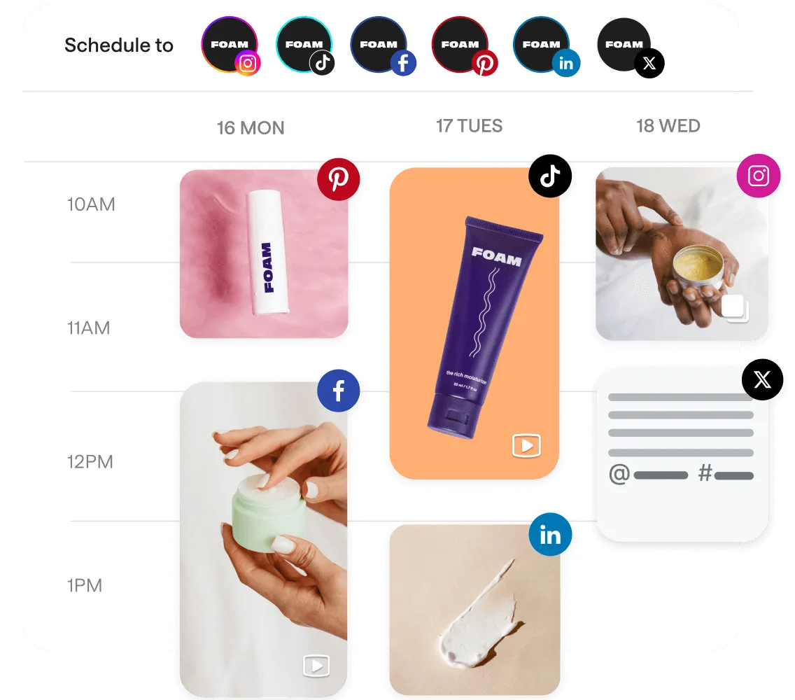 Later social media scheduling tool