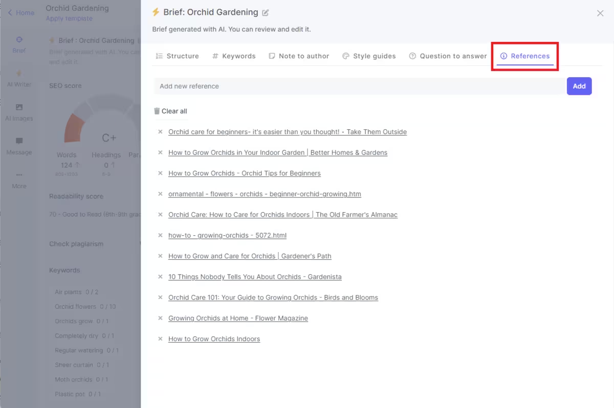 SEO content briefs on Narrato for ranking in AI overviews