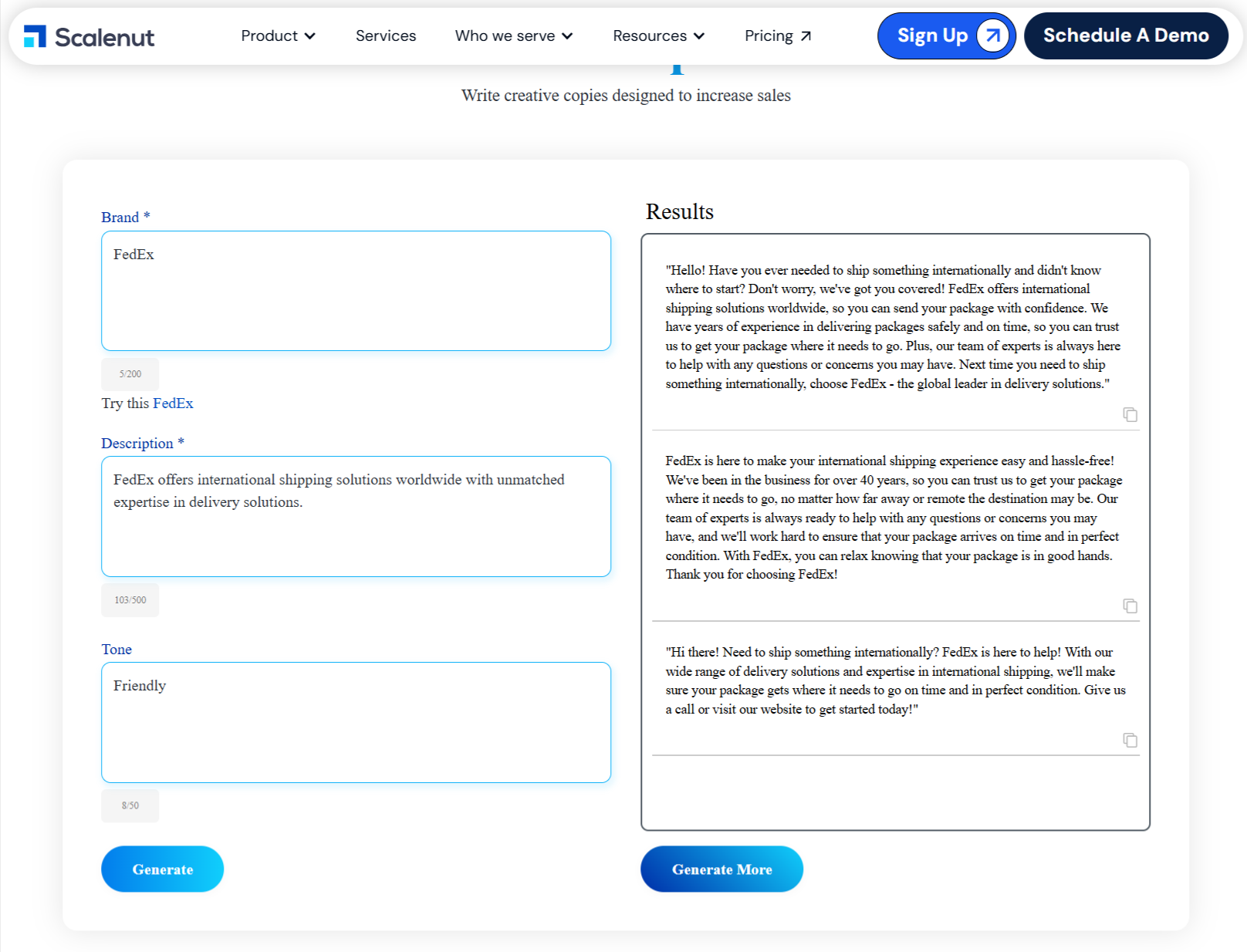 Scalenut Amazon Product Description Writer