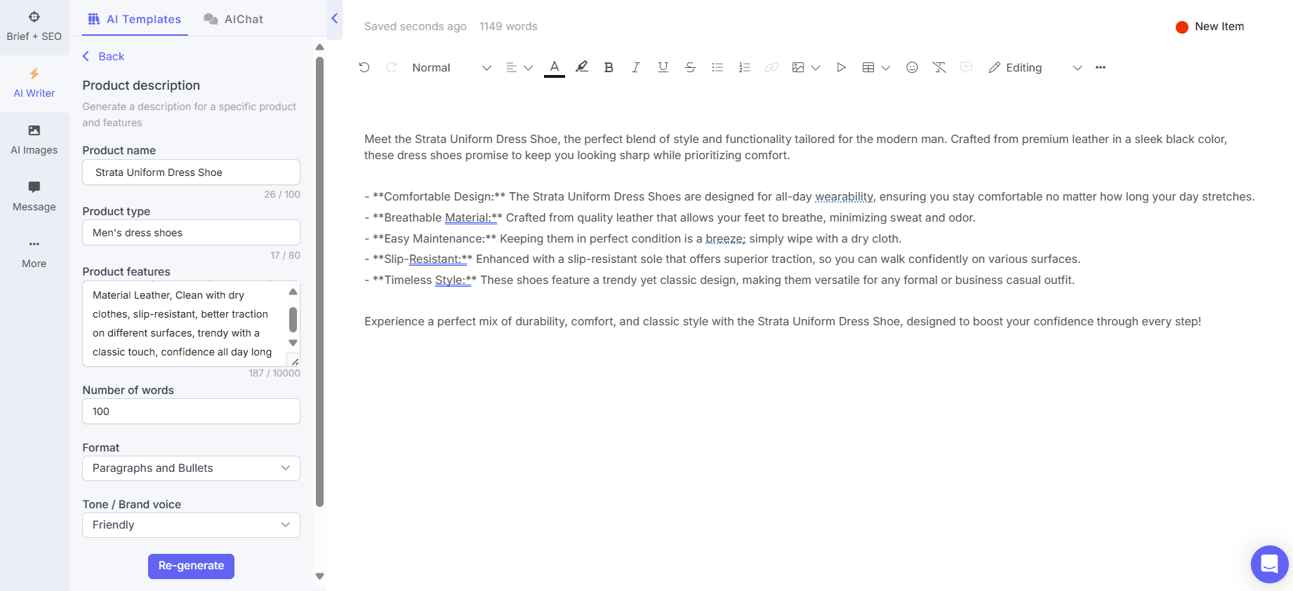 Narrato Amazon Product Description Writer