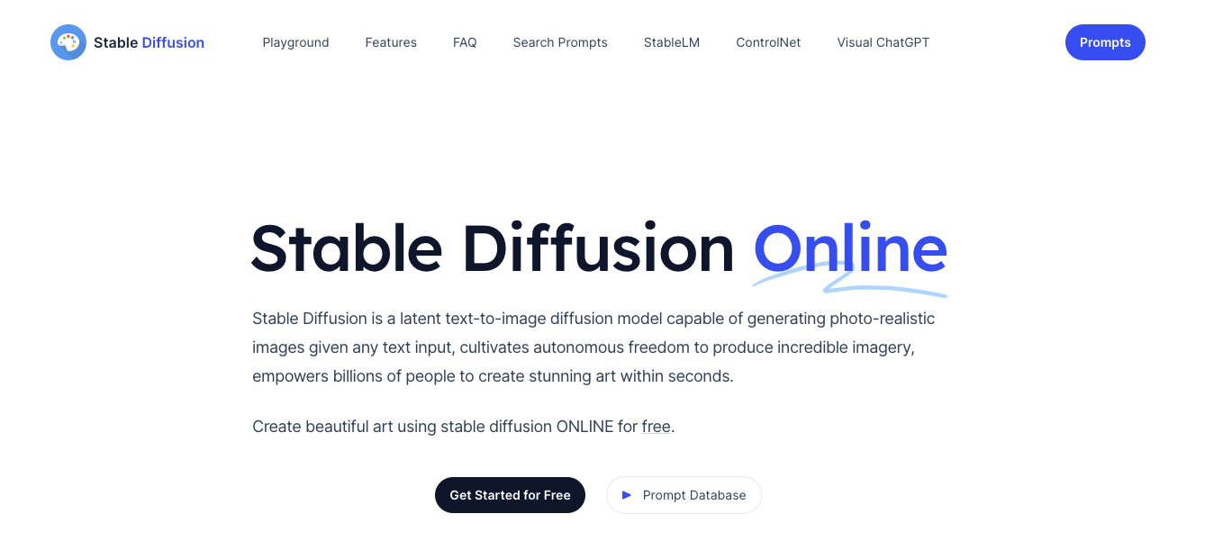 Stable Diffusion AI photo generator