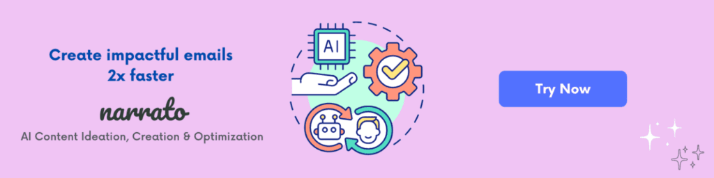 Narrato for AI email copywriting